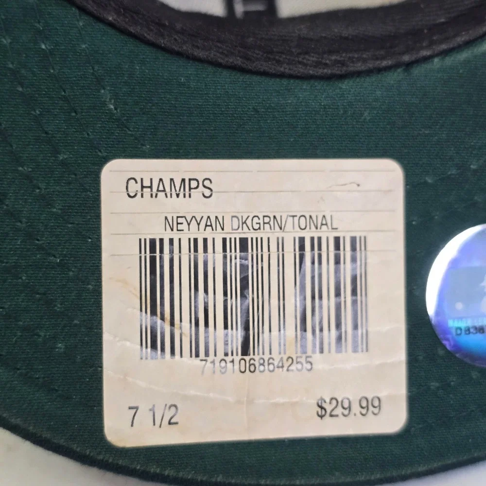 New Era Men's 59FIFTY New York Yankees Fitted Hat 7 1/2 Dark Green Wool Cap U7